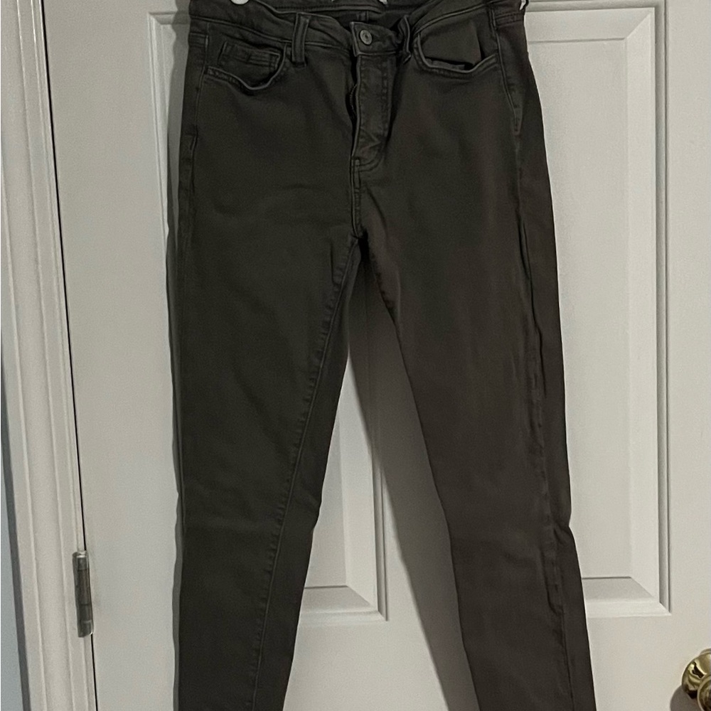 Dark Olive Skinny Jeans